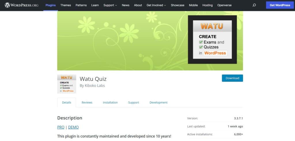 Watu WordPress Quiz Plugins