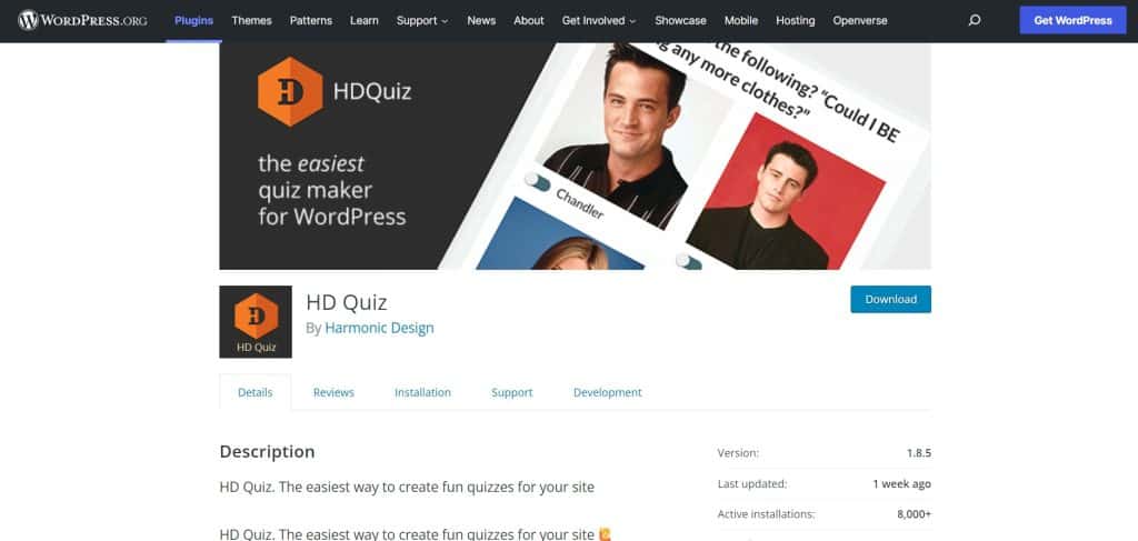 HD Quiz WordPress Quiz Plugins