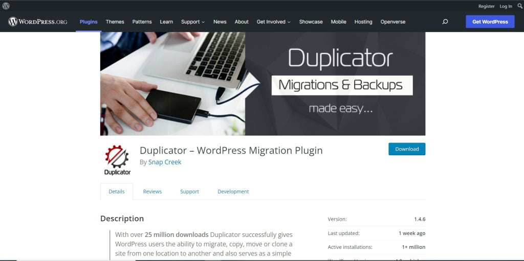 Duplicator: Top WordPress Migration Plugins